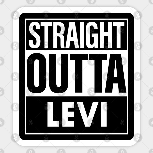 Levi Name Straight Outta Levi Sticker by ThanhNga